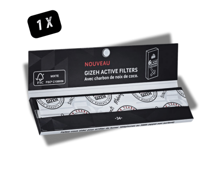 Feuille à Rouler Gizeh Slim Extra Fin King Size - Carnet 34 Feuilles