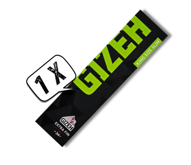 Feuille à Rouler Gizeh Slim Extra Fin King Size - Carnet 34 Feuilles