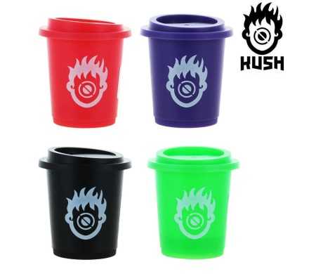 Lot de 18 Boites en plastique Kush avec mini Grinder Lot de 18 Boites en plastique Kush avec mini Grinder