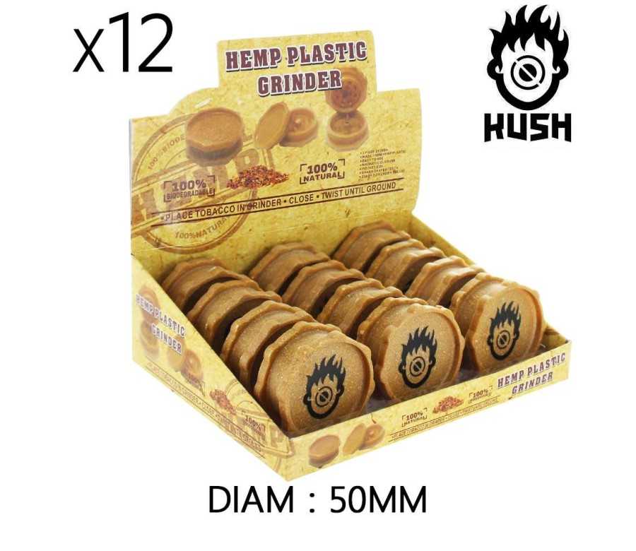 Boîte de 12 Grinders en chanvre 50 mm Stella