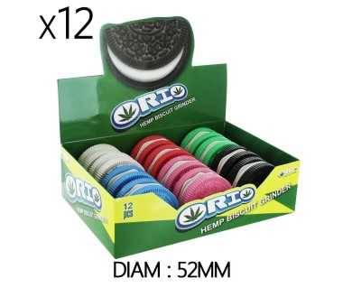 Boîte de 12 Grinders en chanvre 52 mm Orio Biscuits