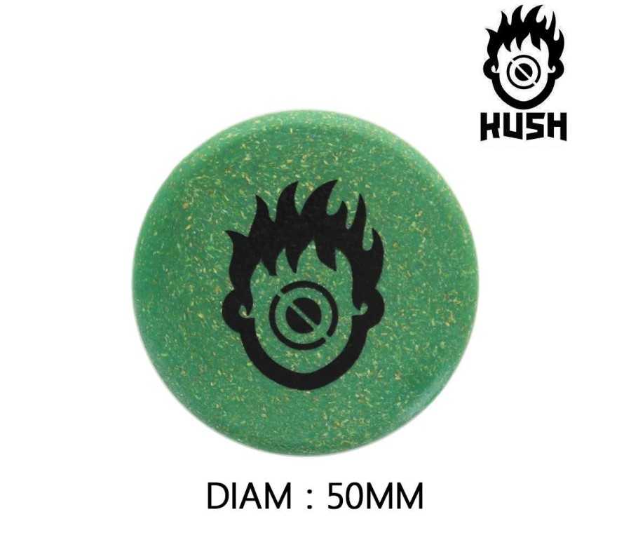 Boîte de 12 Grinders en chanvre 50 mm Kush Bong Green Organic