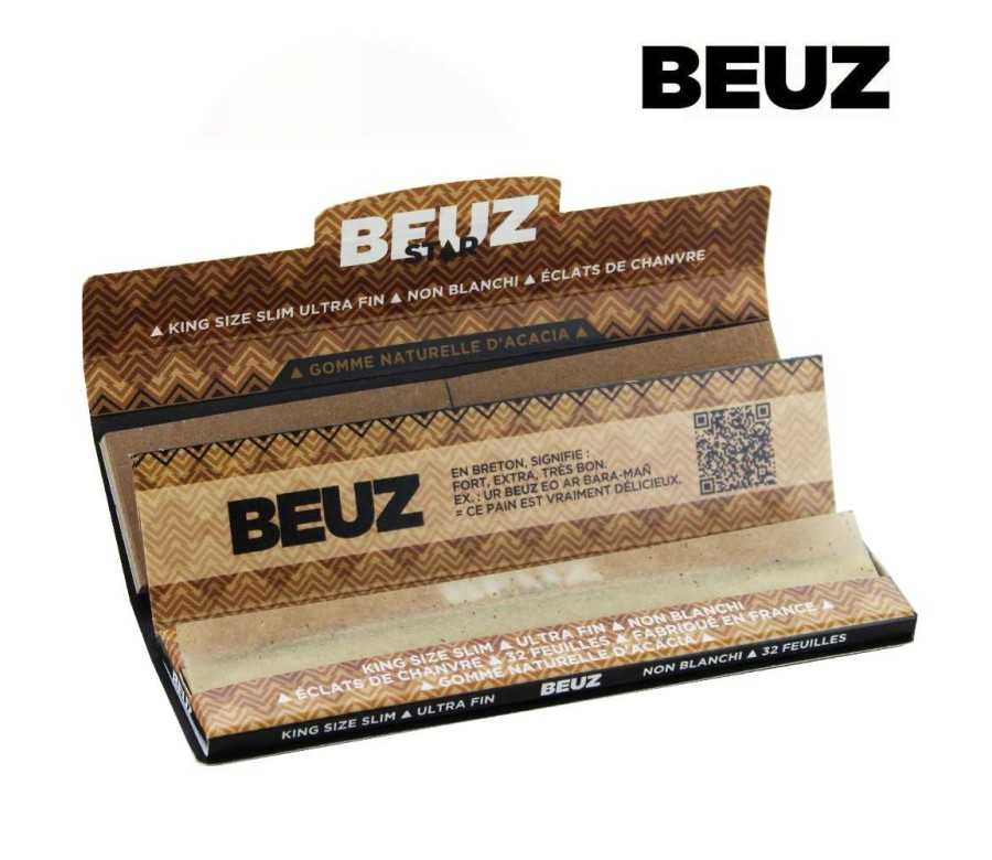 Feuilles à rouler Beuz Star Slim Non Blanchies + Filtres