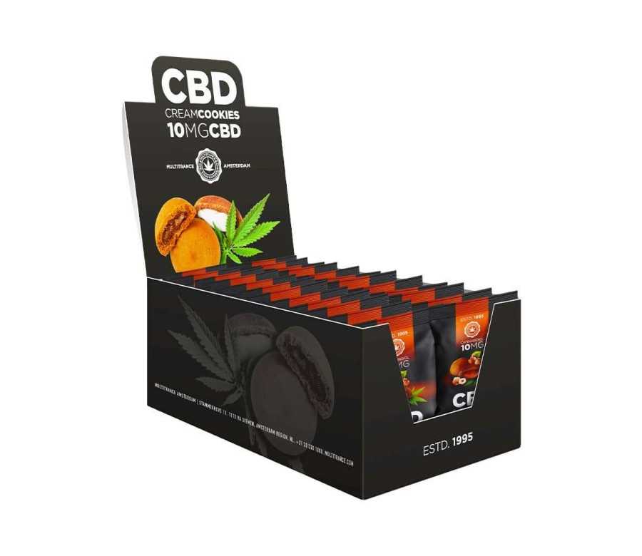 Biscuits Noisettes au CBD 10mg - Boîte de 24 biscuits | MULTITRANCE