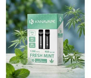 Pod CBD Kanavape Fresh Mint 2x2ml - 400mg CBD