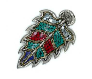 Porte-Encens Tibétain Feuille Bouddha | Décor Spirituel Authentique