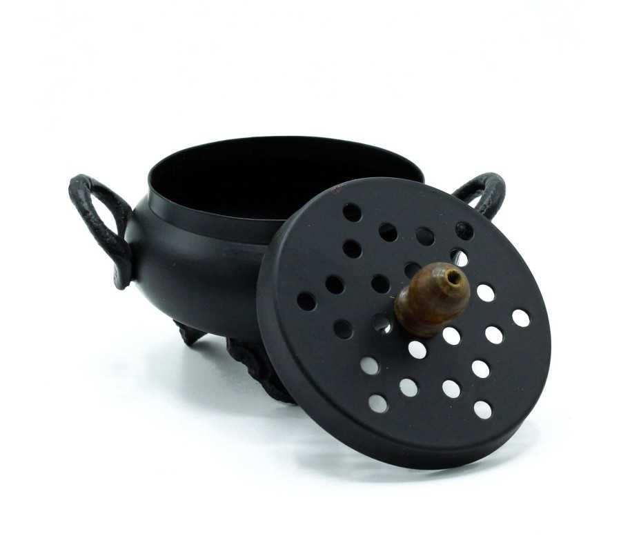 Brûleur d'Encens Chaudron en Fonte - Design Mystique et Durable