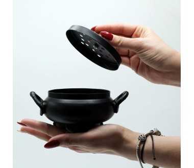 Brûleur d'Encens Chaudron en Fonte - Design Mystique et Durable