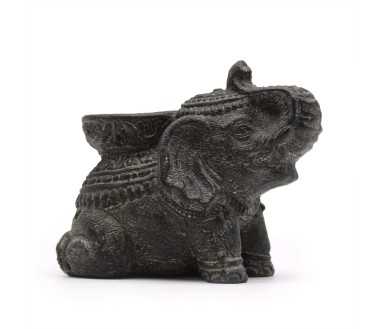 Brûleur d'Encens Buddha Feng Shui Crème | Porte-Encens Béton 15cm