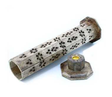 Porte-Encens 7 Chakras Coloré | Bois de Manguier 26cm | Spiritualité