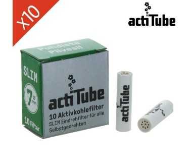 Paquet de 10 Filtre à Charbon Slim 7mm - ActiTube