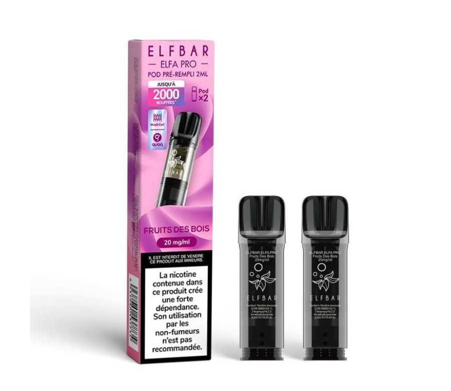 Pod pre-rempli Fruits des Bois 2ml Elfa Pro - ElfBar (pack de 2) (20 mg/ml)