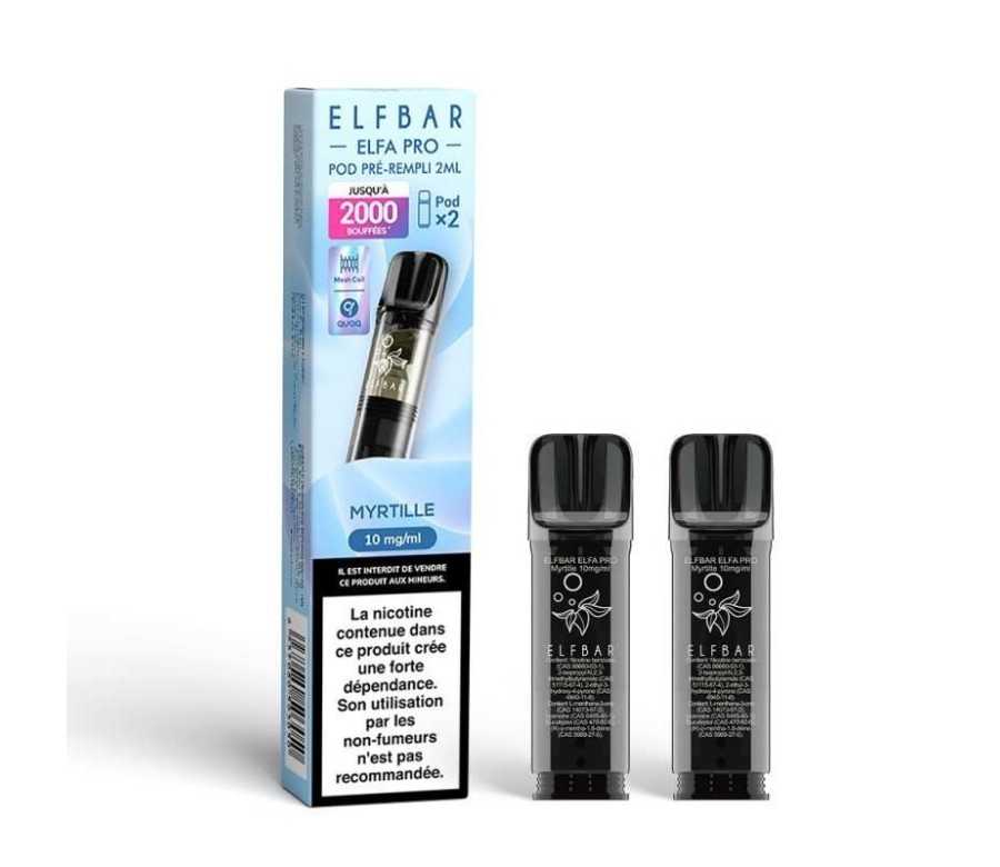 Pod pre-rempli Myrtille 2ml Elfa Pro - ElfBar (pack de 2) (20 mg/ml)