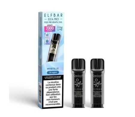Pod pre-rempli Myrtille 2ml Elfa Pro - ElfBar (pack de 2) (10 mg/ml)