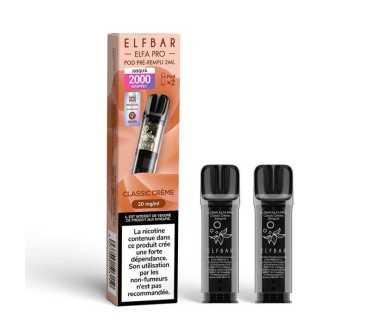 Pod pre-rempli Menthe Verte 2ml Elfa Pro - ElfBar (pack de 2) (10 mg/ml)