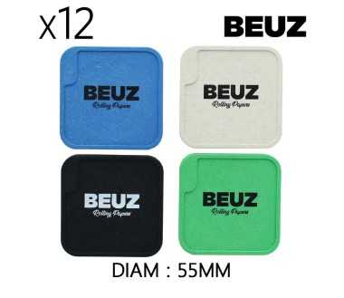 Boîte de 12 Grinders en chanvre 55 mm Kush Beuz Cubex