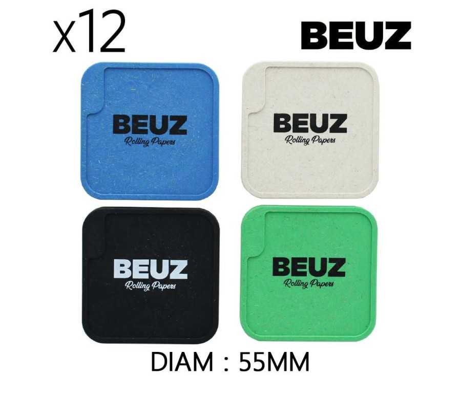 Boîte de 12 Grinders en chanvre 55 mm Kush Beuz Cubex