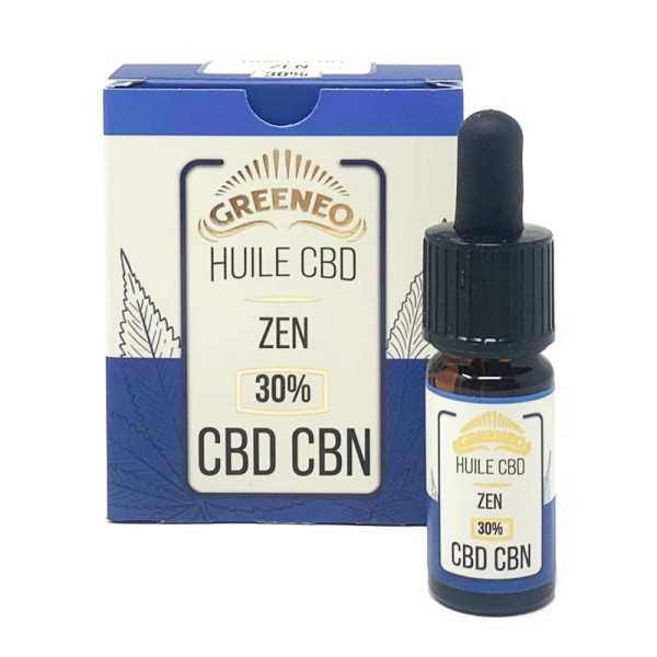 Huile de CBD & CBN 30%, Zen | Greeneo Huile de CBD & CBN 30%, Zen | Greeneo