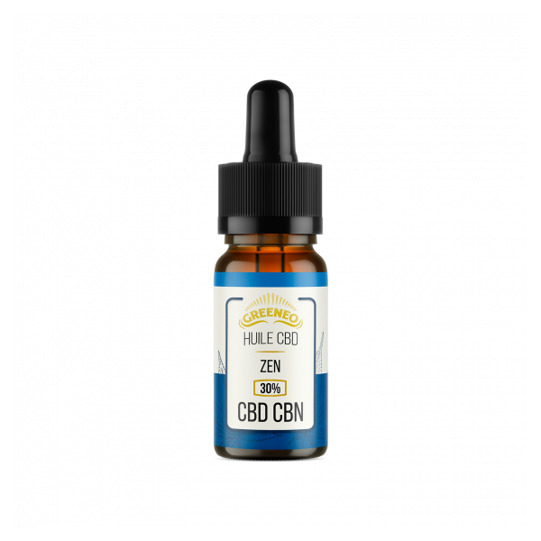 Huile de CBD & CBN 30%, Zen | Greeneo Huile de CBD & CBN 30%, Zen | Greeneo